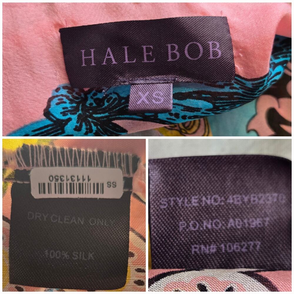 Hale Bob 100% Semisheer Blouse Size XS - Picture 5 of 5